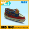 Stylish Cartoon Tom Red and Blue Soft Touch Velvet Prewalker Shoes