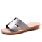 Leather Slippers Women Summer Flat Flip Flops Soft Bottom Slip On Women Flats ladies Slippers 