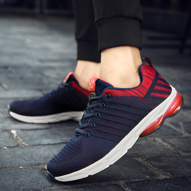 Fashion casual shoes running sneaker light weight sport shoes fly knit ...