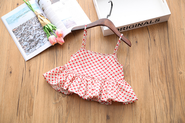 2018 Hot Summer cute Vest + Skirt Two-piece Toddler Girl Clothing Sets Children Fashion Girls Clothes Suit Baby Girl Clothes