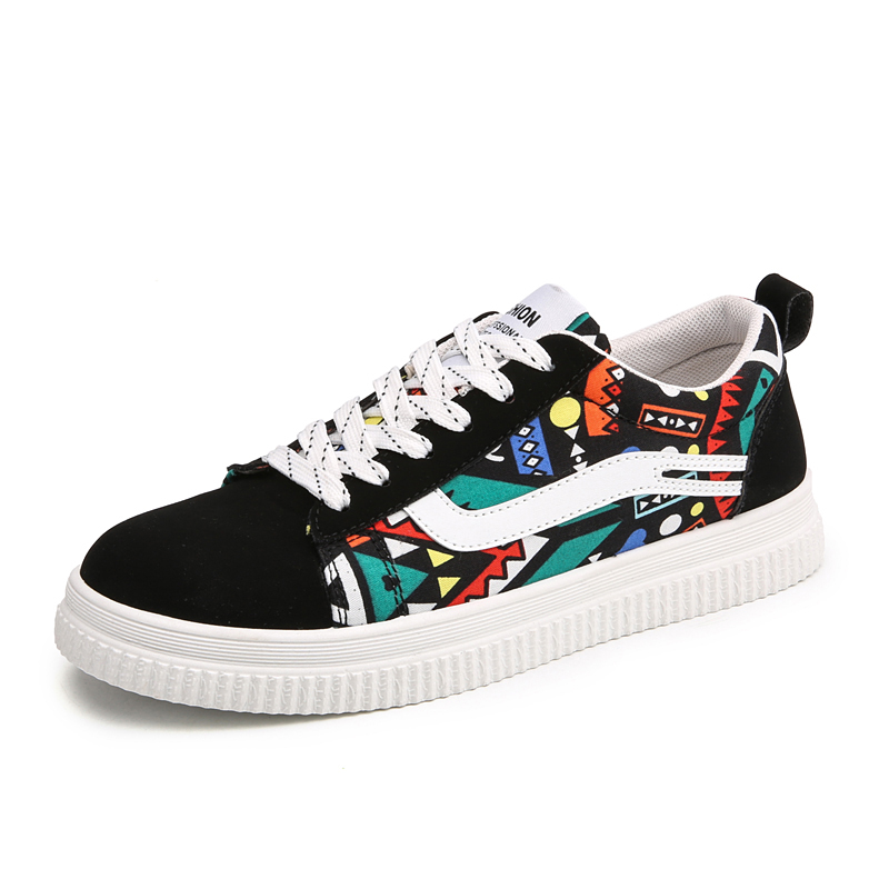 sneaker 2018 new Spring Brand Couple Casual Canvas Walking Shoes Men Fashion Unisex Shoes Round Flat Sneaker Tennis Adult for lovers 