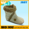 Winter Warm Unisex Wool Felt Toddler Boots with White Soft PU Upper