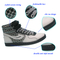 New Factory Price Cool Men's High Top Non-slip Skate Shoes of Stylish Plaid PU Upper