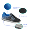 fashionable skate shoes with RB outsole blue PU skate shoes durable skateboard shoes