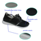 men's skate shoes from Jinjiang for exported skateboard shoes printed black color leather shoes
