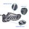 Fashionable Designe Light Grey Mesh Running Shoes with Wearproof MD Outsole for Men
