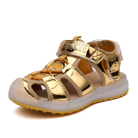 New Children light Shoes Boys Girls sandals 2018 New LED cute boys girls shoes Pu lighted flash children sandals glowing boys girls Beach shoes