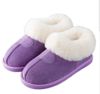 Womens Indoor Slippers Outdoor Soft Velour Quilted Fur Lined Clog Slipper W/Memory Foam