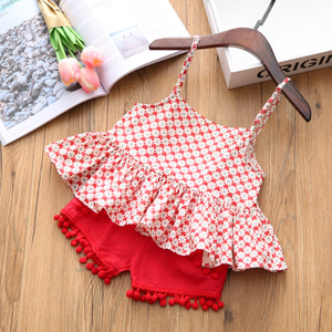 2018 Hot Summer cute Vest + Skirt Two-piece Toddler Girl Clothing Sets Children Fashion Girls Clothes Suit Baby Girl Clothes