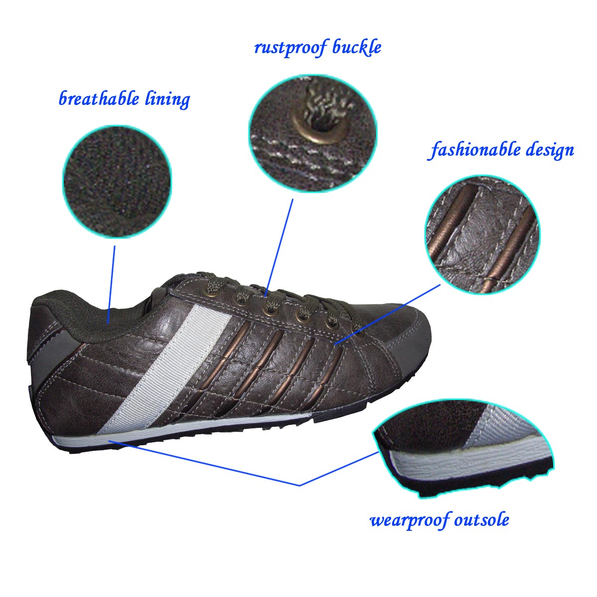 Hottest Fashionable Lightweight Fashion Mens Casual Shoes with Anti-skid EVA&amp;Rubber Outsole for Man