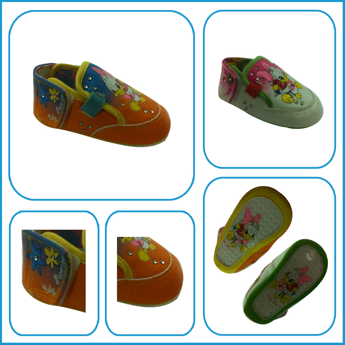 CHINA COBRA newest top quality soft sole Lovely cartoon style cute baby moccasins baby shoes size 0-6 years