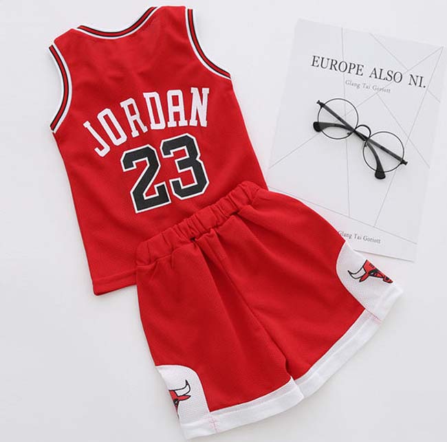 Kids Basketball Vest Baby Clothes Sets Boys And Girls Unisex Sports Jerseys tracksuit summer baby shorts set