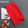Womens Pencil Skirts High Waist Elastic Bodycon Fashion New Sexy Knee Length Back Split Ladies Office Suit Skirts