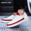 Mens Casual Shoes Soft Leather Breathable Comfortable Flat Fashion Brand Men's White Sneakers