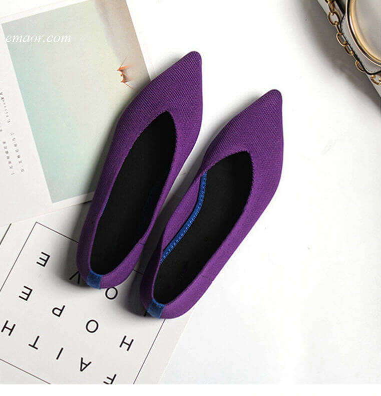 Rothys Flat SUOJIALUN Slip On Flat Loafers Pointed Toe Shallow Ballet Flats Shoes Casual Flat Shoes Ballerina Flats Zapa Rothys Flat 