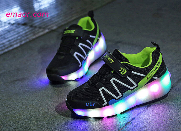 Cheap Sneakers Children Wheel Shoes Boy & Girls LED Lamp Skating Shoes Kids