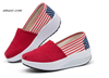 Usa Flag Seasons Classic Canvas Flag Women's Casual Shoes Superga Shoes Doug Ducey Shoes