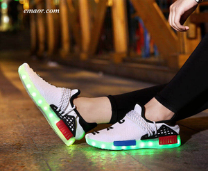 Led Luminous Shoes for Girls Boys USB Recharge Glowing Sneakers Man Light Up Shoes