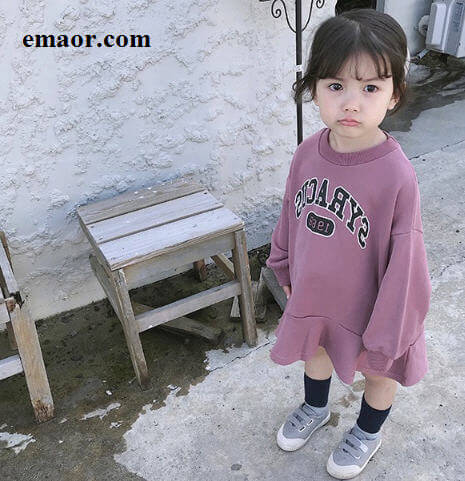 Children Hoodies New Arrival Korean Version Cotton Loose Style All-match Casual Letters Printed Cute Fashion Baby Girls Sweatshirts
