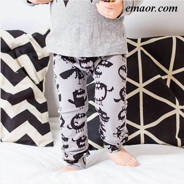 Baby Pants Newborn Pants Girl Pants Kids Ripped Jeans Toddler Boys Cotton Pants Childrens Monster Leggings 