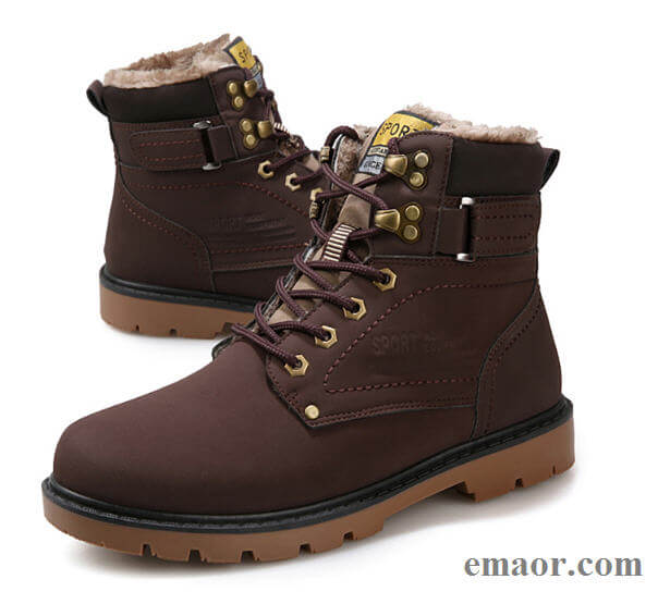 Male Boots Winter Fur Warm 2019 Boots For Men Casual Shoes Work Adult Quality Walking Rubber Brand Safety Footwear Hiking Sneakers