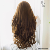 Best Hairpieces for Women 70cm 5 Clip In Hair Extension Heat Resistant Fake Synthetic Hairpiece Long Realbody Wave Wig Human Hair Wigs 