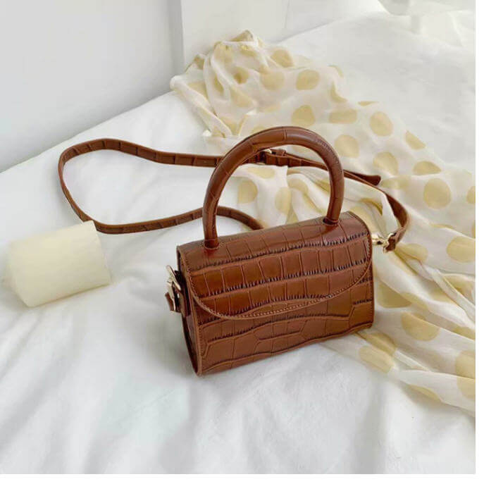  Fashion Bags Women's Stone Mini Bags Handle Satchel Purse Crossbody Shoulder Bags PU Leather Ladies Bags