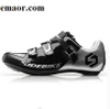 Road Cycling Shoes Men Racing Road Bike Shoes Self-locking Atop Bicycle Speakers Athletic Ultralight Professional Black Mountain Bike Shoes