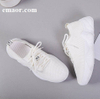 Shoes Women Fashion Summer Fly Woven Breathable Shallow Socks Shoes Woman Chunky Sneakers White Pink Thick Platform Casual Shoes 