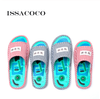 Dearfoams Mama Bear Slippers Men's Blue Stripe Essential Health Care Slippers with Magnet Men's Massage Slippers Hot Mama Bear Slippers Frette Slippers