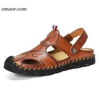 Best Gucci Sandals Leather Men's Sandals Soft Breathable Slippers Hot Birkenstock Sandals