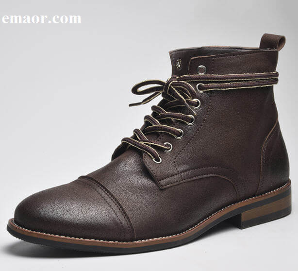 Men Ankle Boots Fashion Lace-up High Quality Men British Boot Athletic Autumn Winter Male Martin Boots