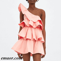  New Sexy Red Off The Shoulder Wedding Dress Plus Size Off The Shoulder Sleeveless Denim Ruffles Decoration Body Girls White Summer Dresses