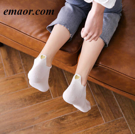 Women Socks New Fashion Ankle Socks Girls Cotton Color Novelty Cute Heart Casual Ladies Socks