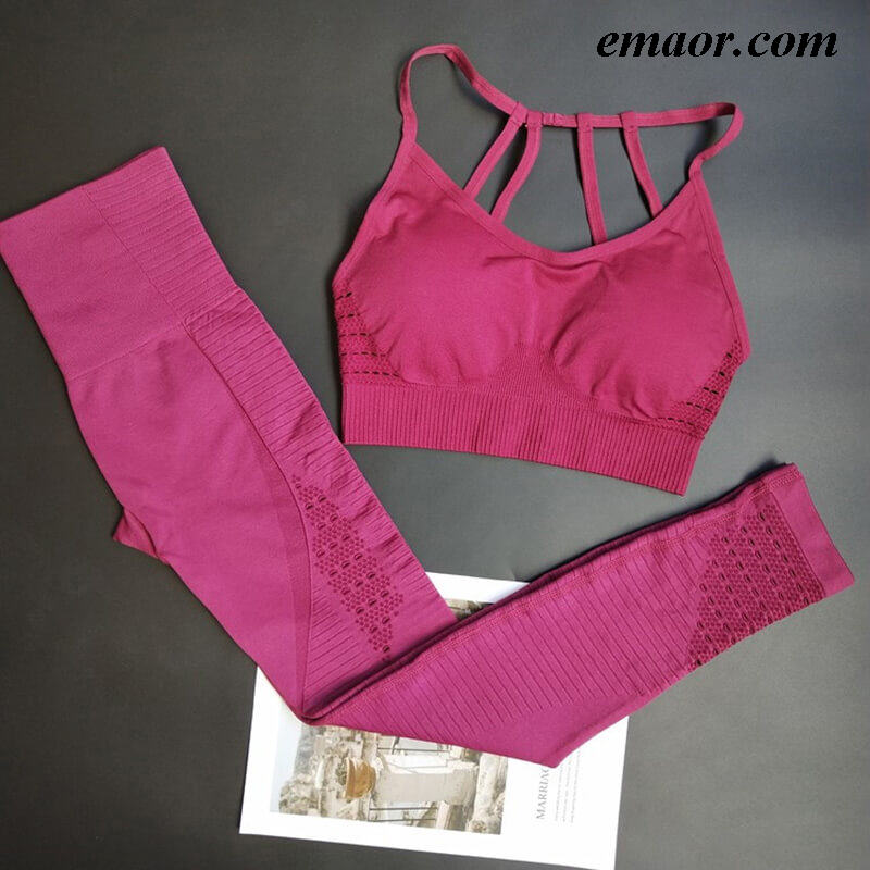 Hot Fitness Apparel for Ladies Yoga Clothes Sexy Leggings High-waisted Sweatpants Suit Sportsclothes Quick-dry for Women Gym Pants Set