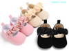 Baby Shoes Cute Newborn 0-18M Lovely Floral Japan Girl Crib Shoes Pram Soft Sole Prewalker Anti-slip Baby Toddler Shoes