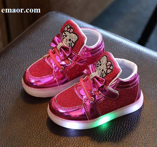Children Luminous Shoes New Girls Sport Running Shoes Baby Flashing ...