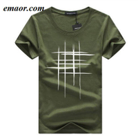 Men's T-Shirts Summer Short Sleeve Simple Creative Design Line Cross Print Breathable Mens Cotton T-shirts