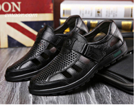 Gladiator Vionic Sandals Men's Breathable Leather Super Light Summer Wedge Sandals