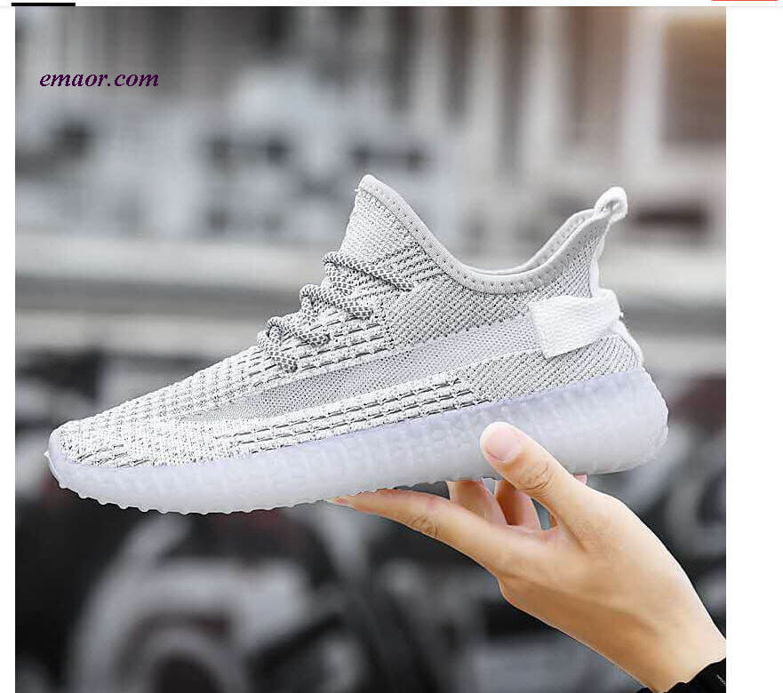  Yeezy Summer Breathable Casual Shoes Men's Stars Reflective Shoes Tide Casual Coconut Shoes Couple Models Walking Shoes Yeezy 