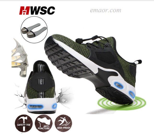 Safety Boat Shoes Work Safety Breathable Construction Safe Steel Toe Cap Shoes Lightweight Male Shoes Work Boots