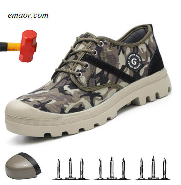 Safe Step Men's Shoes Safe Camo Spring Mesh Breathable Casual Shoe Work ...