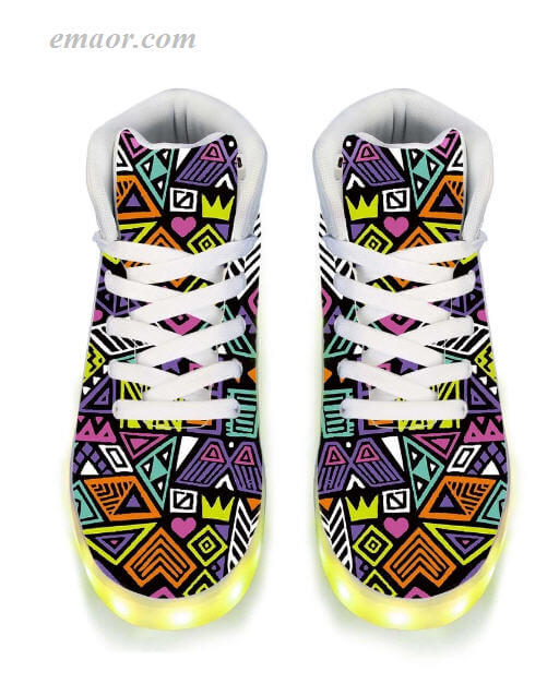Electric Light Shoes All That & A Bag of Chips -app Controlled High Top LED Shoes All Light Up Shoes
