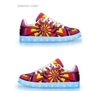 Light Up Gym Shoes Aliume Fractal-APP Controlled Low Top LED Shoes Flashing Trainers on Sale