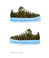 Led Shoes Amazon Aquanautic-app Controlled Low Top Led Shoes Cool Light Up Zeppelin Sneakers