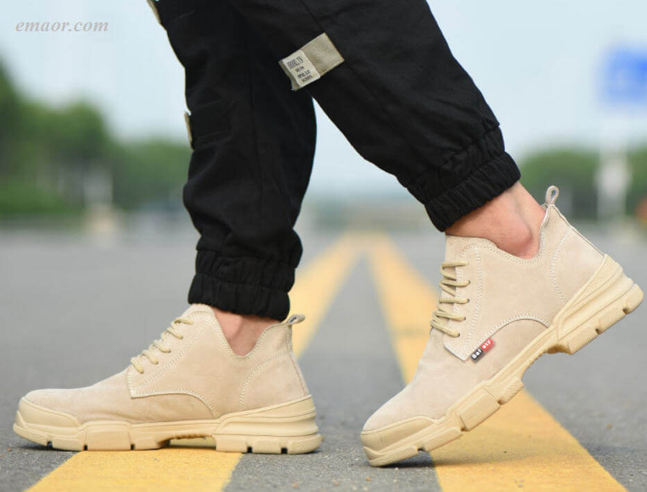 Fashion Man's Safety Shoes Toe Steel Breathable Work Safety Boot
