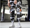 Cargo Camouflage Pants Hip Hop Black Pants Mens Cargo Harem Pant on Sale