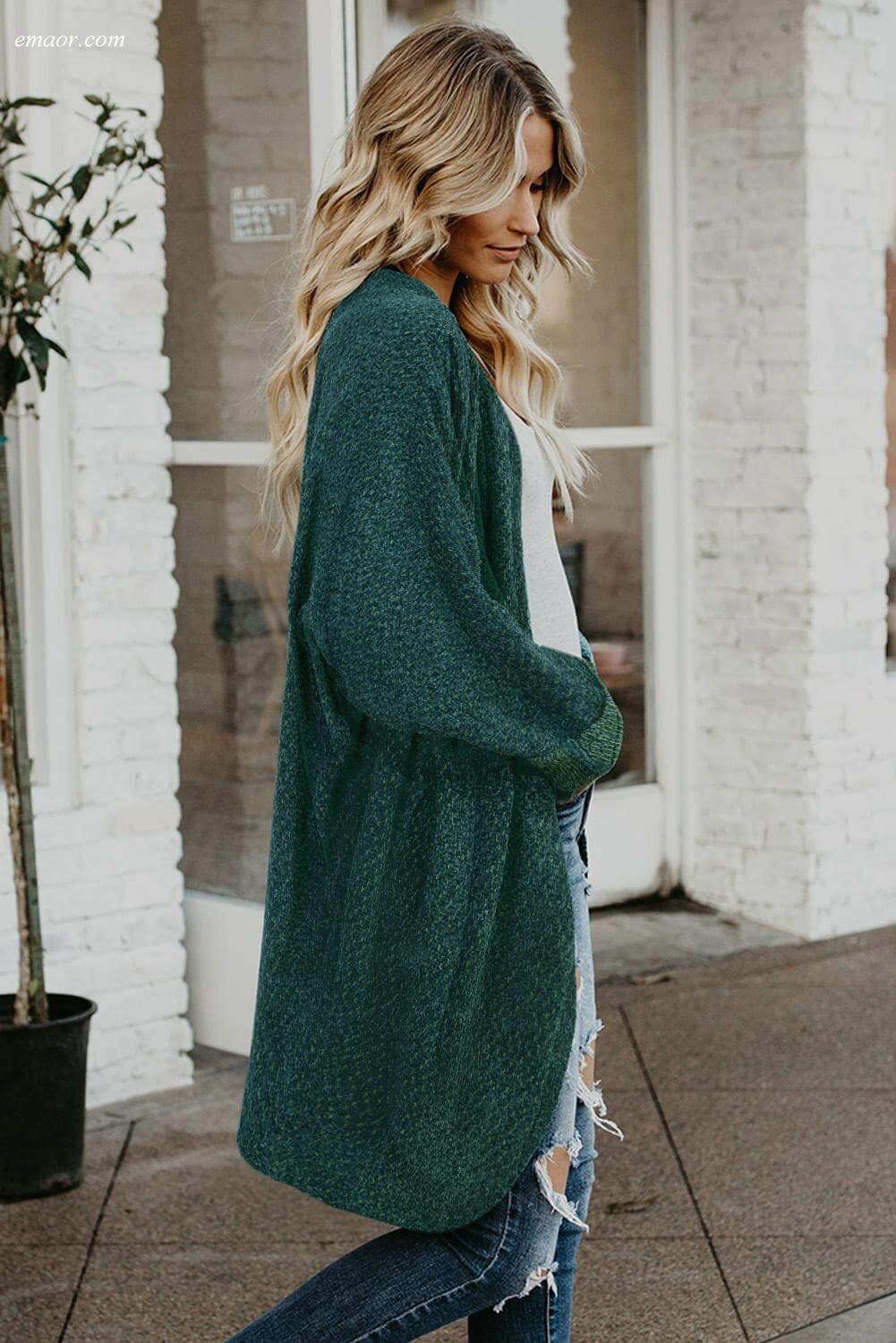Outerwear Wholesale Fashion Coats Outerwear Batwing Sleeve Cardigan Cheap Best Selling Outerwear