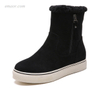  Women's Winter Boots New Snow Boots Flat Lace Up Winter Platform Ladies Warm Shoes Winter Snow Boots 