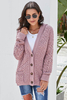 Walmart Ladies Outerwear Pink Knit Hooded Cardigan Warmest Outerwear for Winter